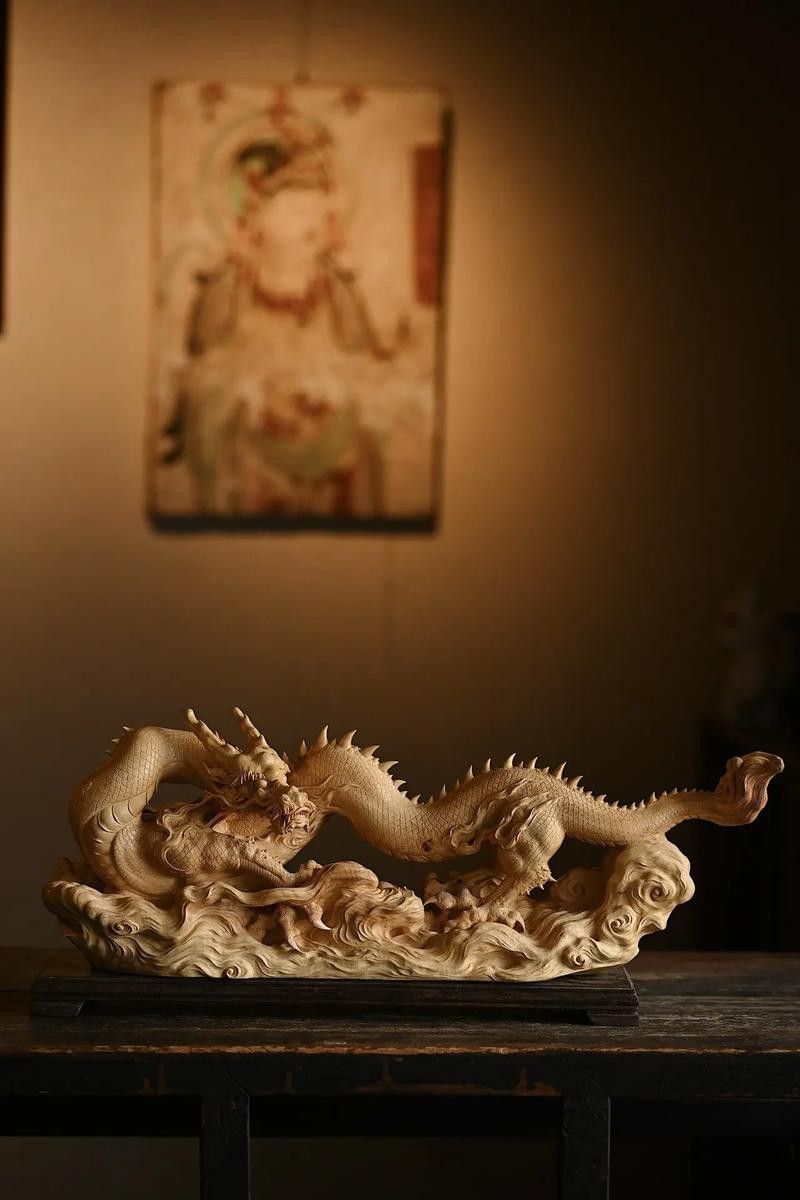 木質龍擺件如何盤玩？