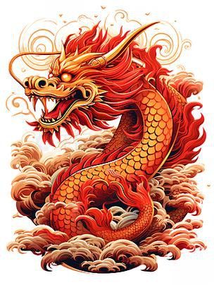 有哪些著名的紅色龍圖片？