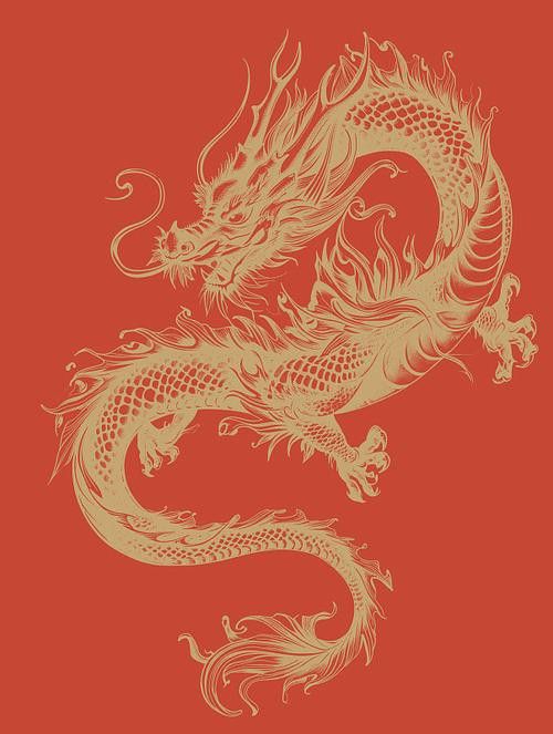 有哪些著名的紅色龍圖片？