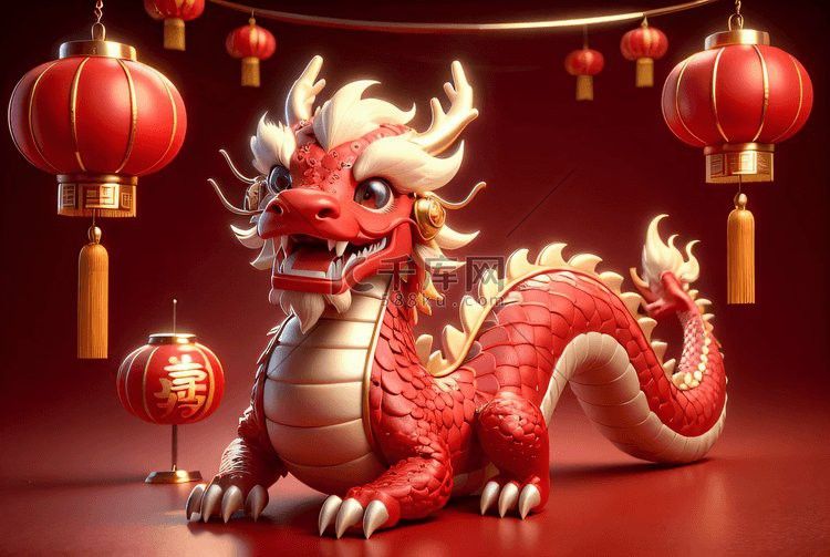有哪些著名的紅色龍圖片？
