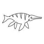 恐龍魚的圖片簡筆畫