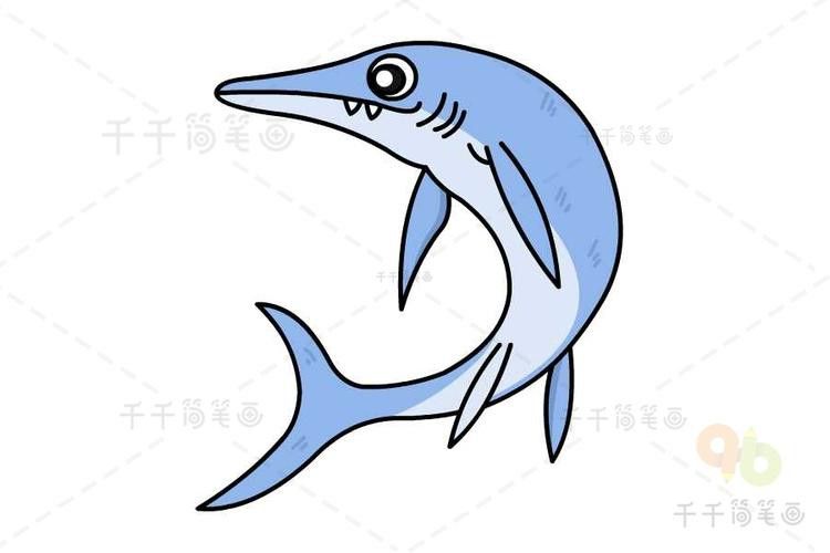 恐龍魚的圖片簡筆畫