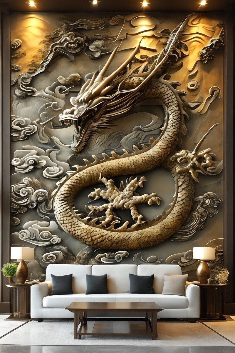 哪里可以找到高清招財龍壁紙？