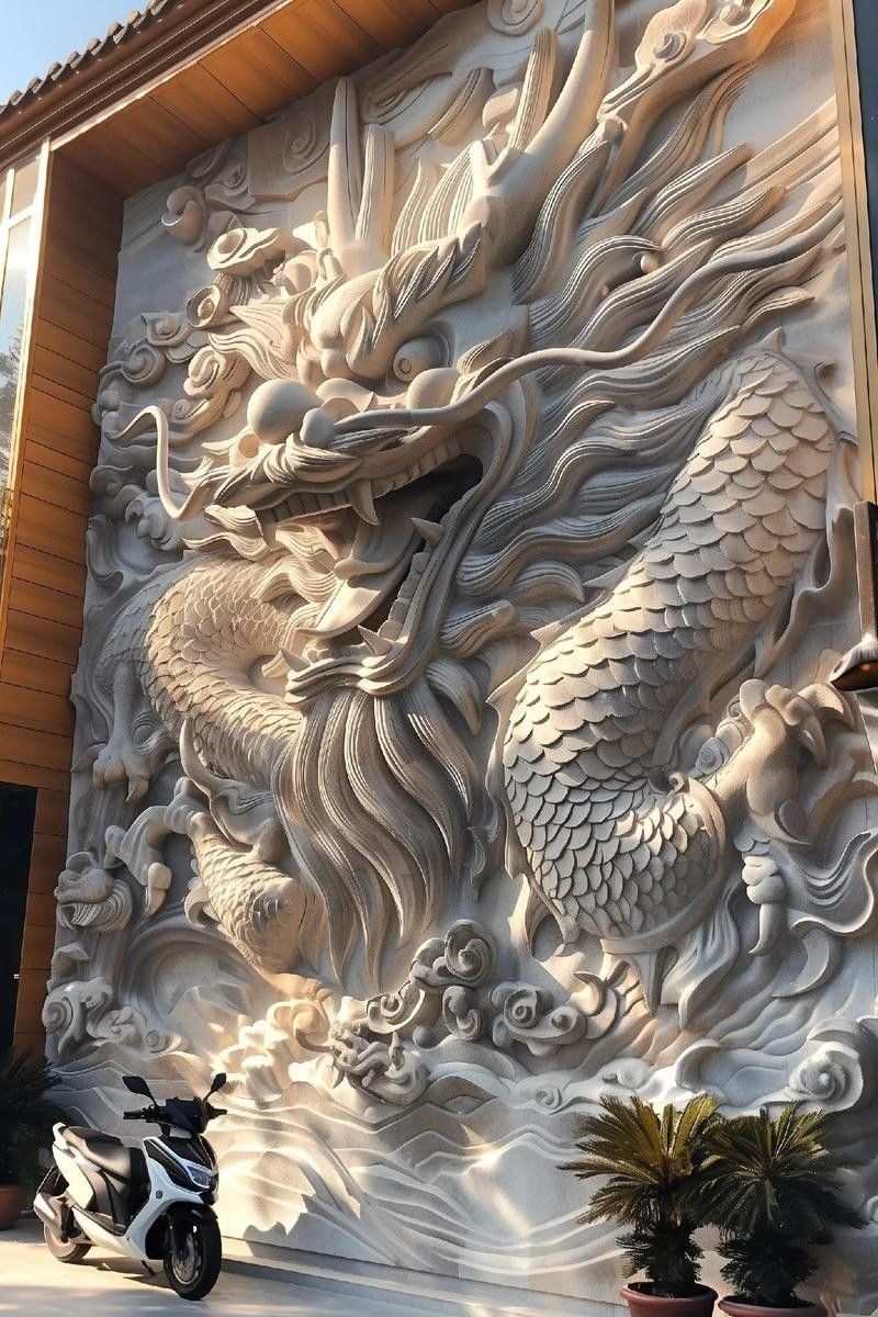 哪里可以找到高清招財龍壁紙？