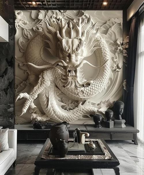 哪里可以找到高清招財龍壁紙？