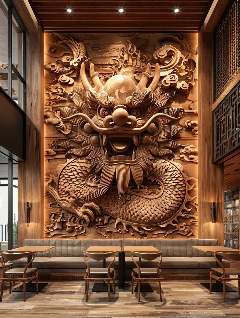 哪里可以找到高清招財龍壁紙？