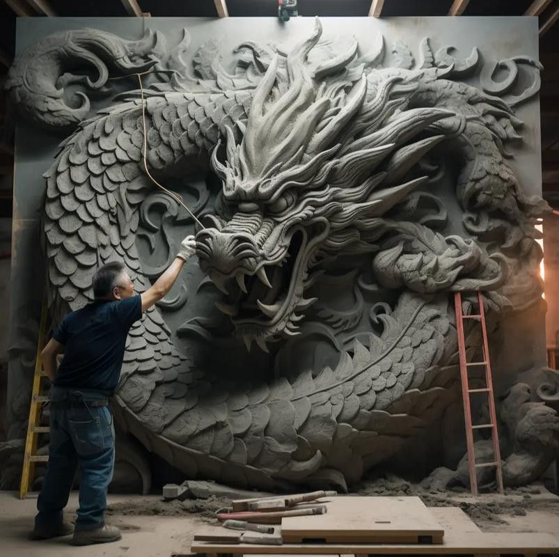 哪里可以找到高清招財龍壁紙？