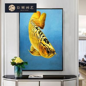 餐廳掛金龍魚畫好不好：餐廳掛金龍魚畫的好壞之前需要了解一些風水學的基本原則