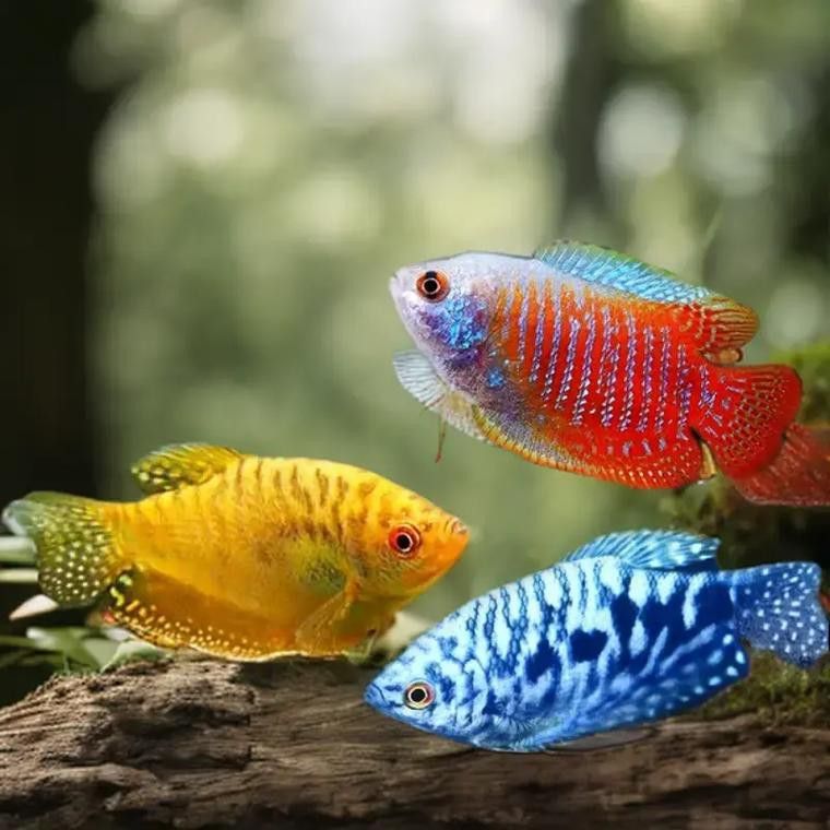 斑馬魚和曼龍魚混養可以嗎圖片