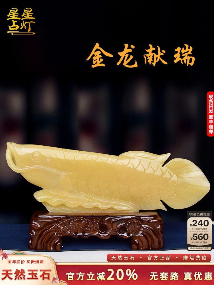 玉金龍魚圖片大全