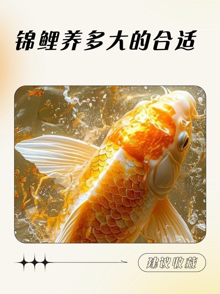 錦鯉大的好養還是小的好養