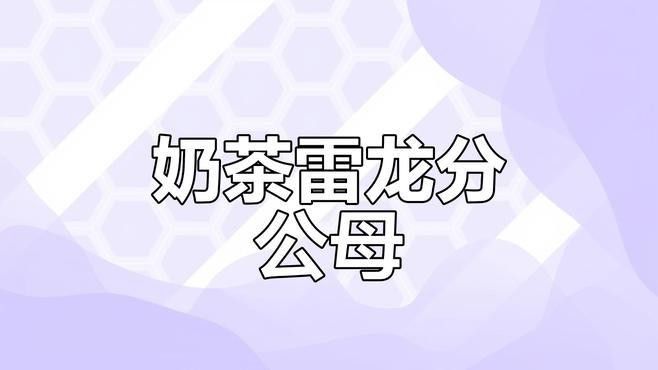 七彩雷龍魚公母圖片對比