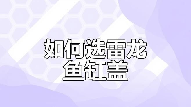 龍魚缸需要開多大的缸蓋？