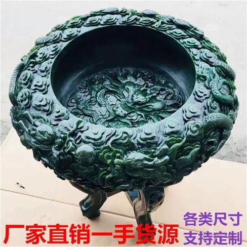 漢白玉龍頭魚缸型號：漢白玉龍頭魚缸