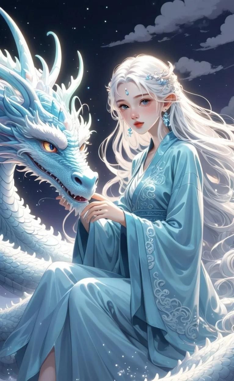 古典藍龍在神話中的地位如何：中國文化中的藍色龍和白龍的地位更多體現在文化象征與再創作中