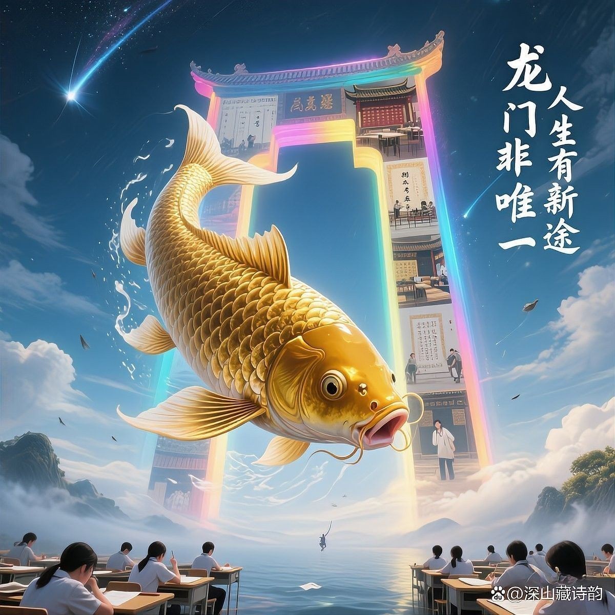 鯉魚躍龍門有哪些相關(guān)詩(shī)詞？：關(guān)于“鯉魚躍龍門”主題的詩(shī)詞