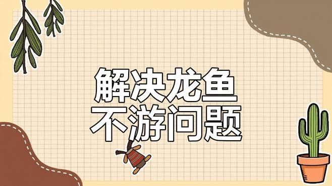 龍魚呆在水面不游動，如何調節水質：養魚說龍魚不敢游動水質和濾材調整大揭秘