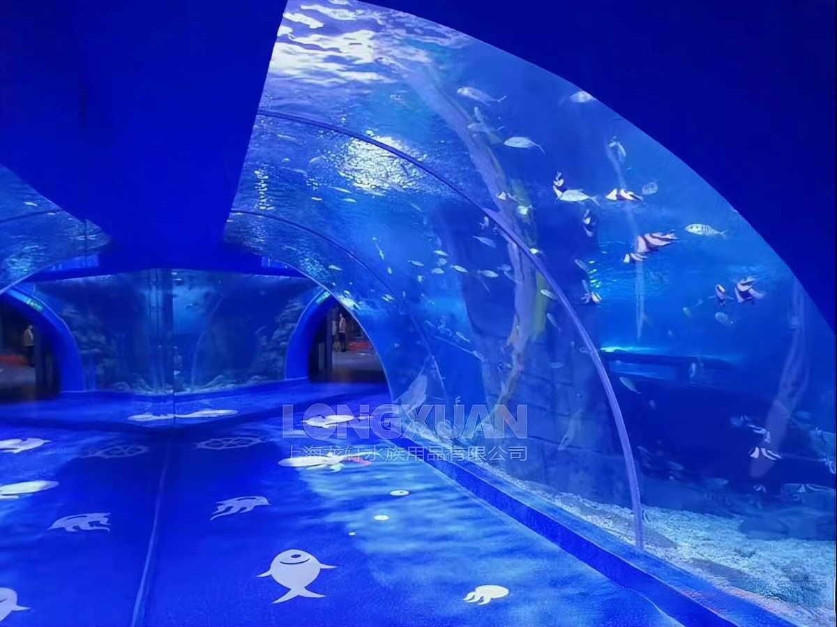 龍魚魚缸背景圖如何安裝：如何安裝龍軒大型亞克力魚缸