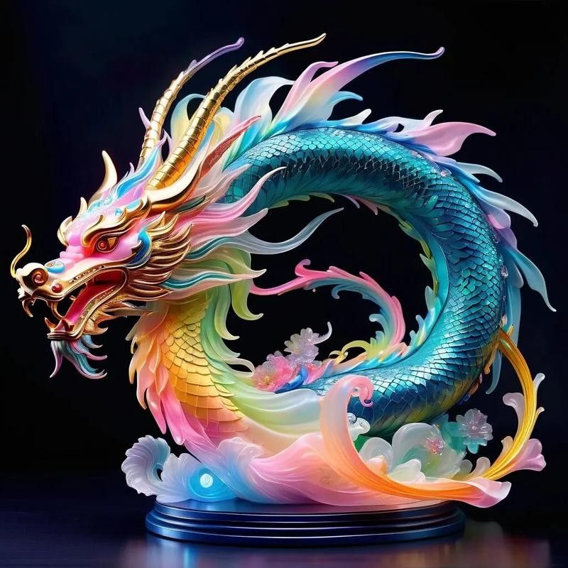 還有哪些生龍主題雕塑作品：北京街頭龍味十足！