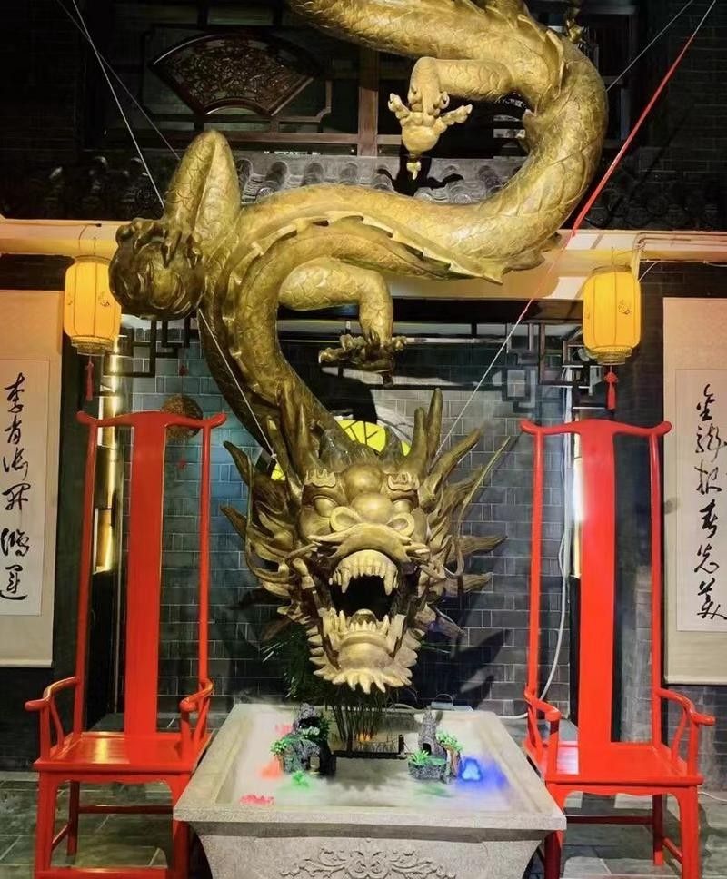 還有哪些生龍主題雕塑作品：北京街頭龍味十足！