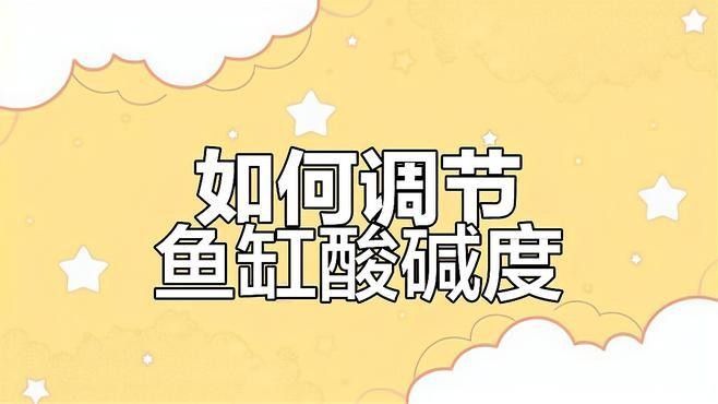 如何調整魚缸的pH值至理想范圍：如何調整魚缸ph值