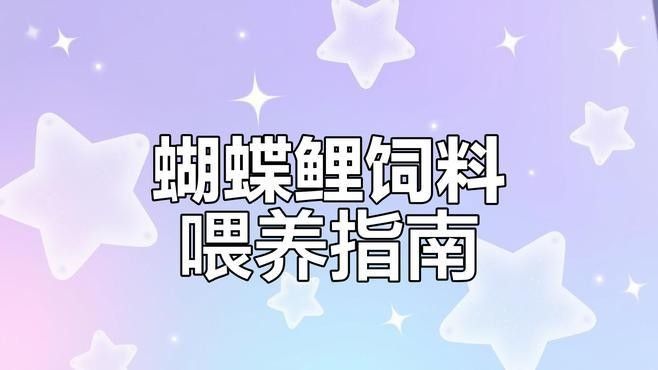 蝴蝶鯉的最佳飼料有哪些：蝴蝶鯉十大最佳飼料