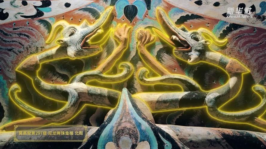 敦煌石窟中還有哪些金龍壁畫？（尋找敦煌龍如意甘肅，敦煌石窟里的中國年）