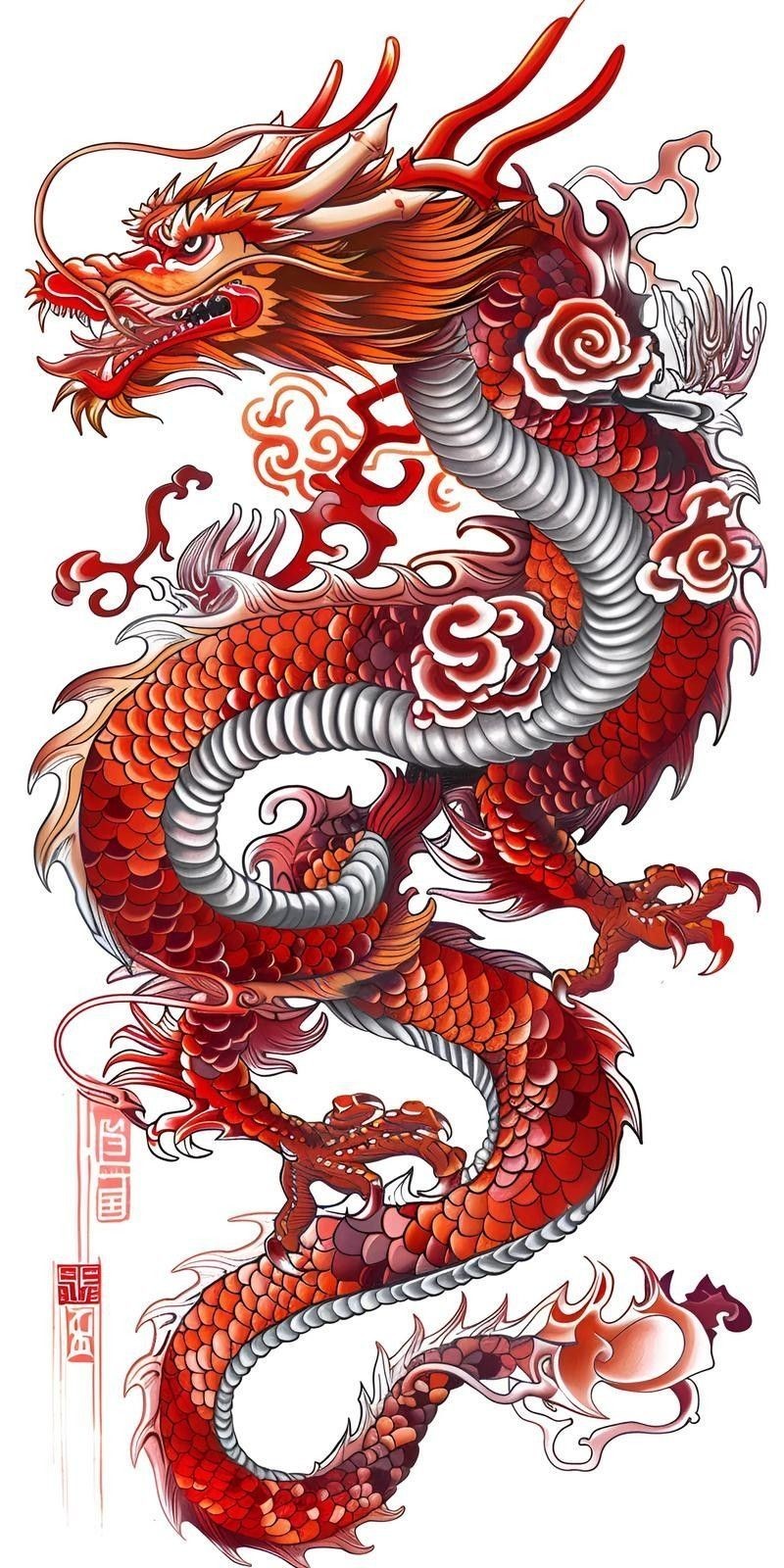紅龍圖案有哪些經典設計
