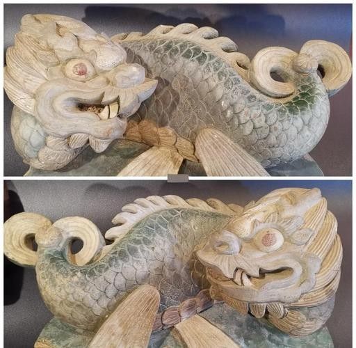 龍魚(yú)雕像有哪些形態(tài)？