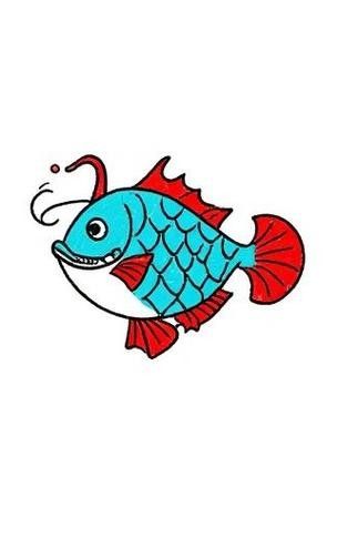 龍魚簡筆畫步驟（兒童簡筆畫之龍魚簡筆畫）