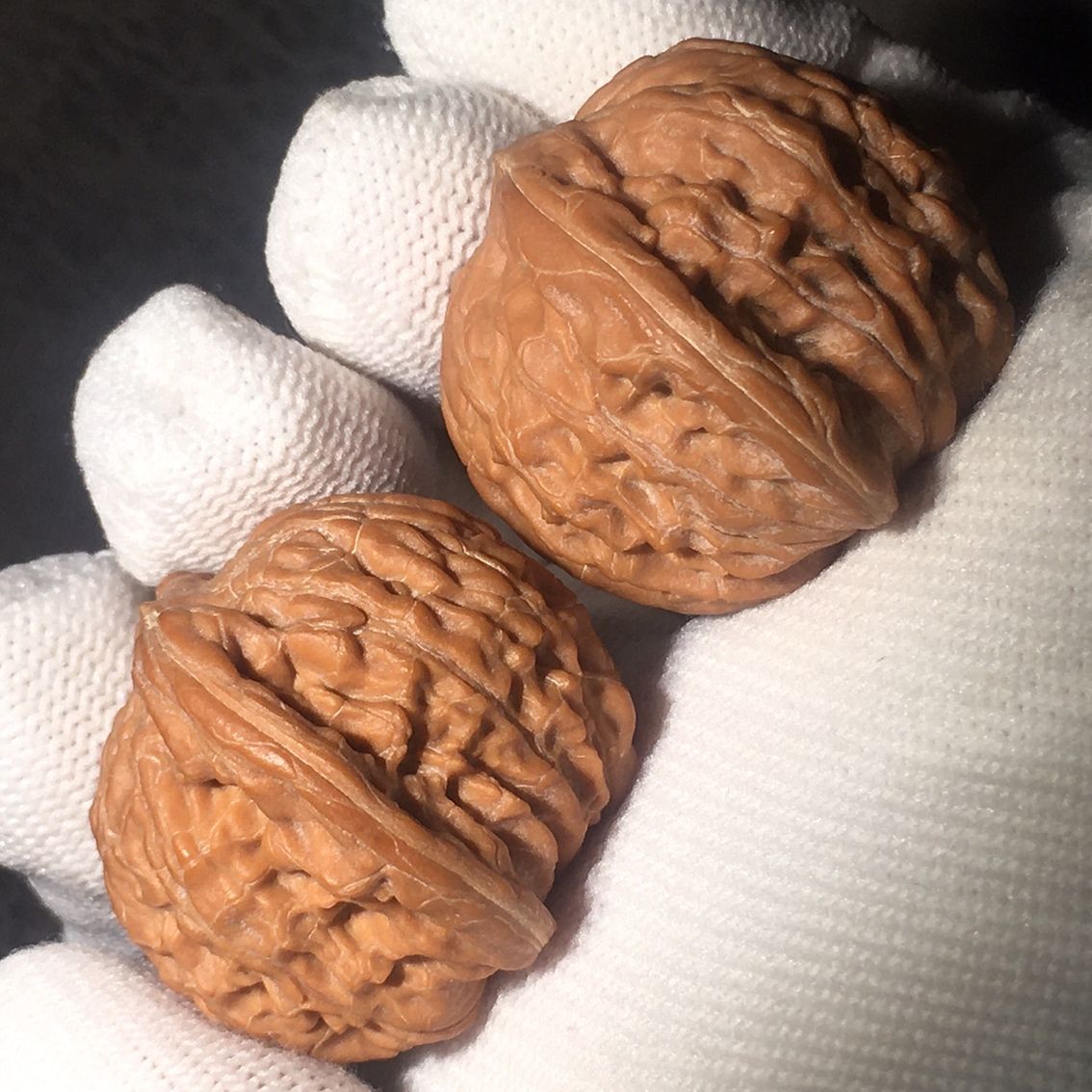 紅皮小磨盤文玩核桃（皮小磨盤文玩核桃）