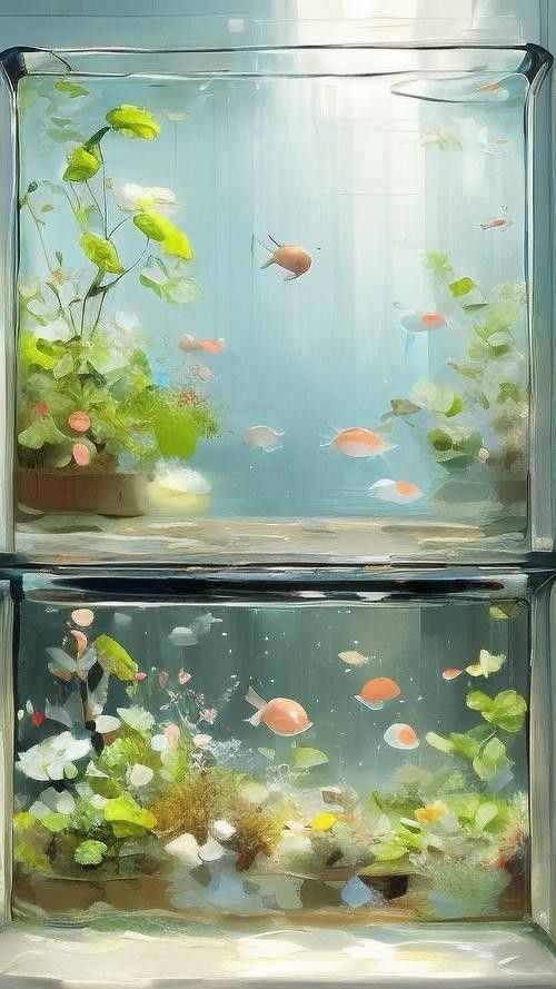 推薦一些高清的龍魚魚缸壁紙