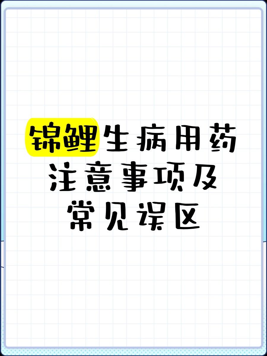 如何正確使用龍魚藥物？