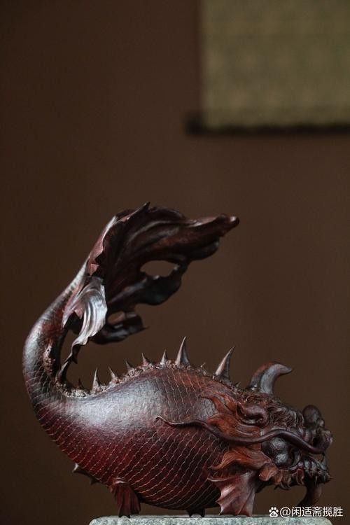 龍魚木雕圖片