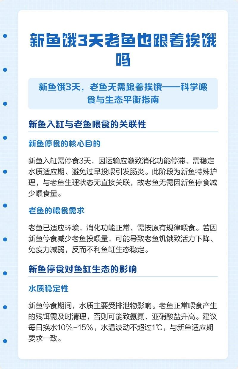 新魚餓3天老魚也跟著挨餓嗎（新魚餓3天老魚也跟著挨餓嗎，）