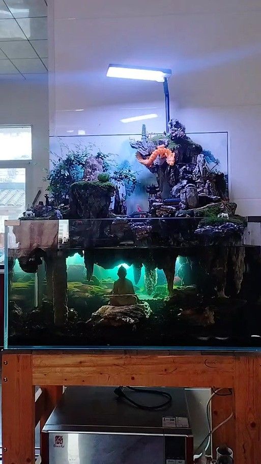 紅龍魚缸背景圖更換步驟（紅龍魚缸背景圖怎么做）