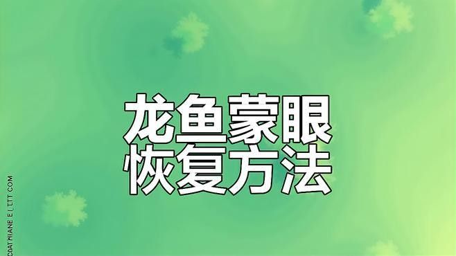 龍魚眼充血多久會好