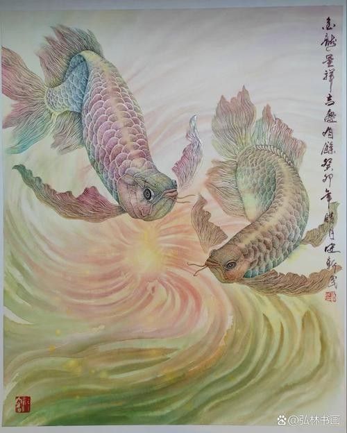 給我更多高清的黃金龍魚圖片