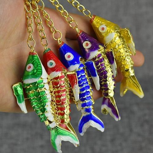景泰藍金魚擺件（景泰藍金魚擺件是一種融合傳統工藝與吉祥寓意的精美工藝品）