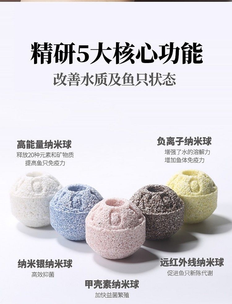 魚缸過濾材料細菌屋培菌環臺灣no1石英納米球魚池用凈水培菌濾材（專為魚缸設計的細菌屋培菌環）