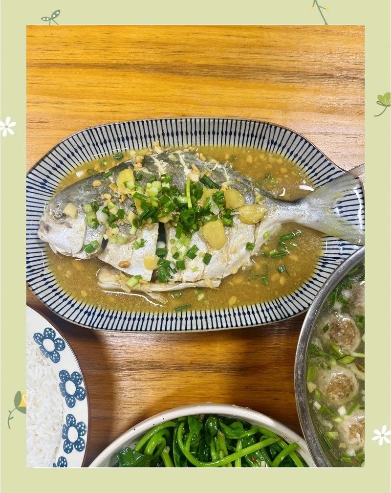 淡水金鯧魚（墨川繪事最近市場很多金鯧魚買了3條分享潮汕特色做法）