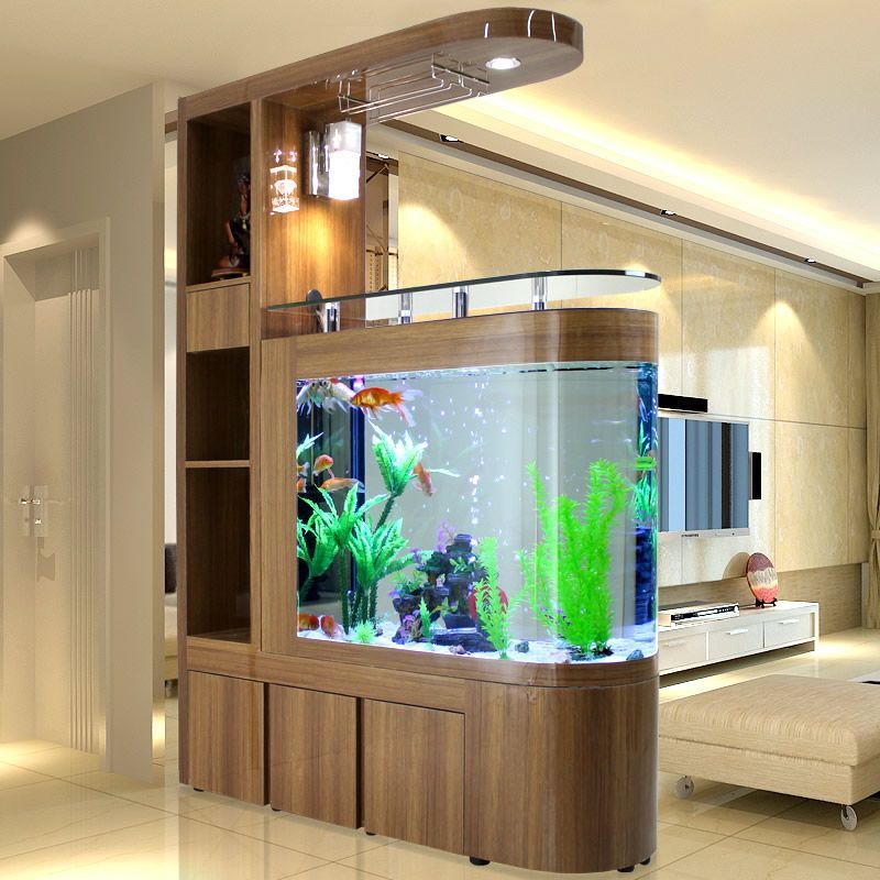 魚(yú)缸裝修布置效果圖（魚(yú)缸背景墻設(shè)計(jì)靈感水族箱植物搭配技巧魚(yú)缸背景墻設(shè)計(jì)）