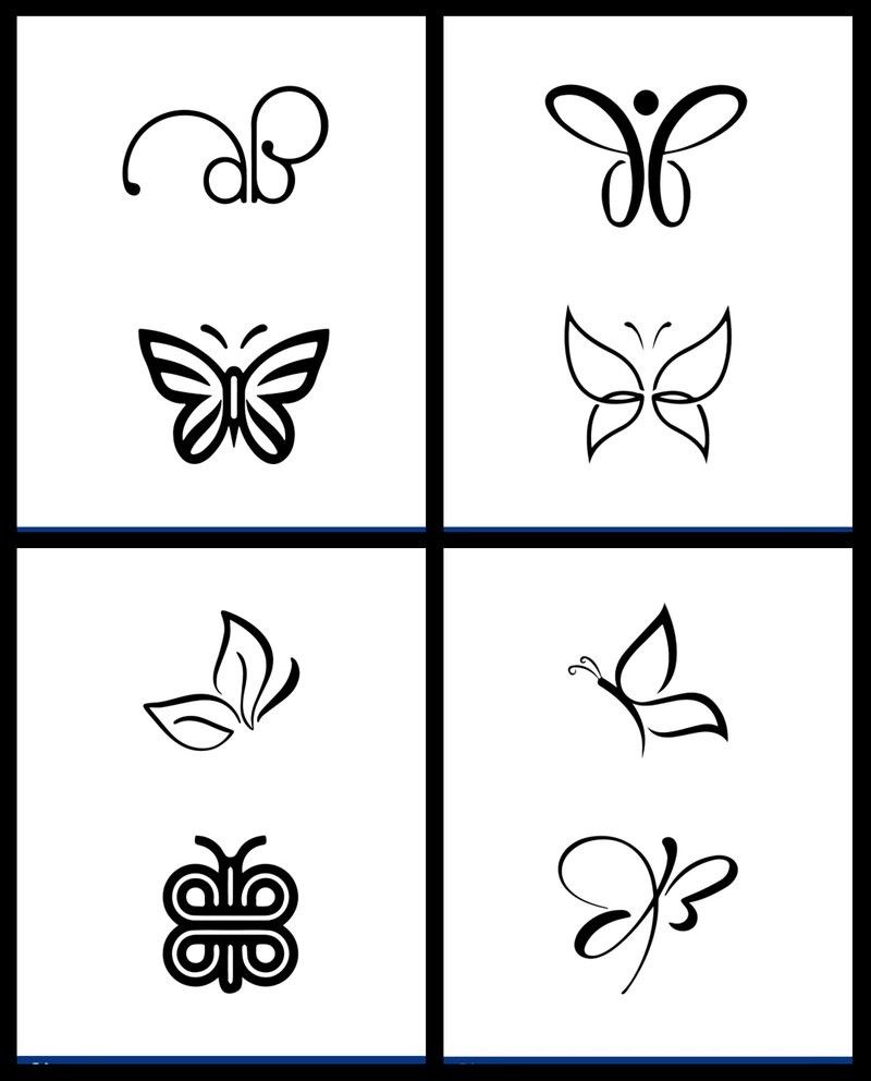 蝴蝶品牌logo設計賞析（|蝴蝶logo設計賞析巴巴筆記）