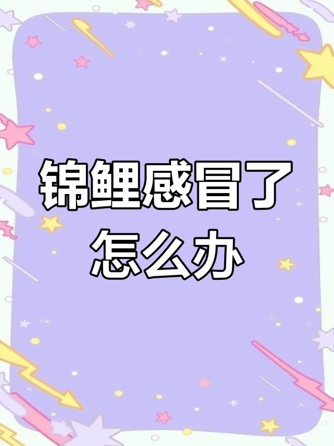 錦鯉生病癥狀與治療方法，錦鯉常見病治療方法全解析