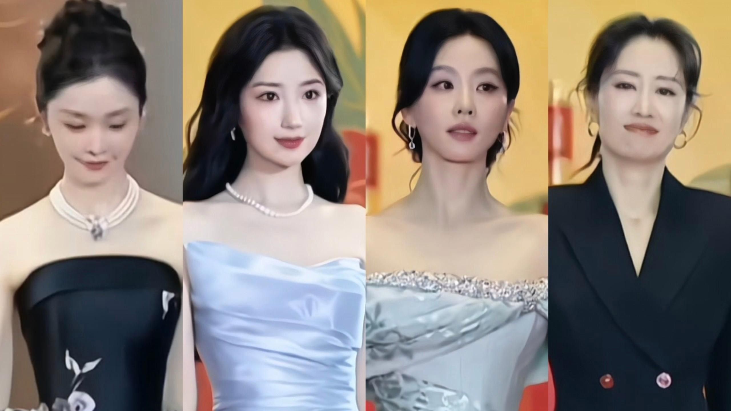 女明星紅毯后臺合照比美，網友：看來拍照是門技術活（女明星紅毯后臺合照比美）