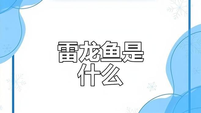 雷龍魚是黑魚嗎？（雷龍魚和黑魚是一種魚嗎）