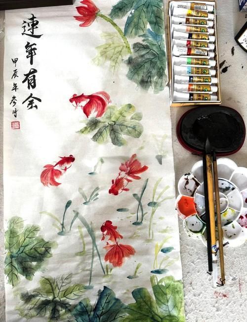 有沒有國畫金魚的視頻教程
