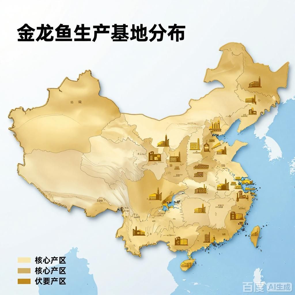 金龍魚生產基地的分布情況，金龍魚生產基地分布情況