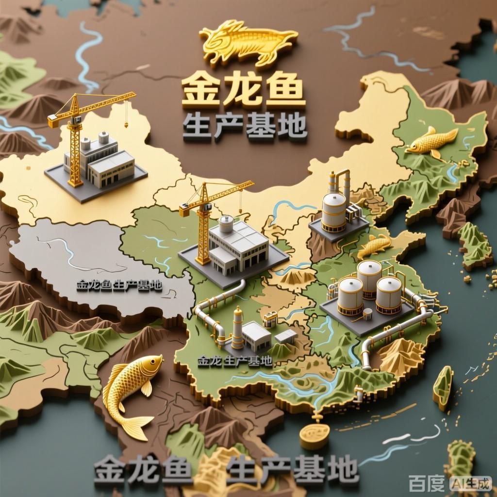 金龍魚生產基地的分布情況，金龍魚生產基地分布情況