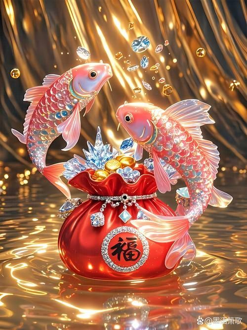 紅金龍魚壁紙有哪些款式，紅金龍魚壁紙